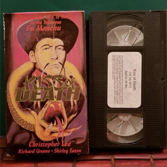 Fu Manchu Kiss of Death aka The Blood of Fu Manchu Christopher Lee VHS - Picture 1 of 2